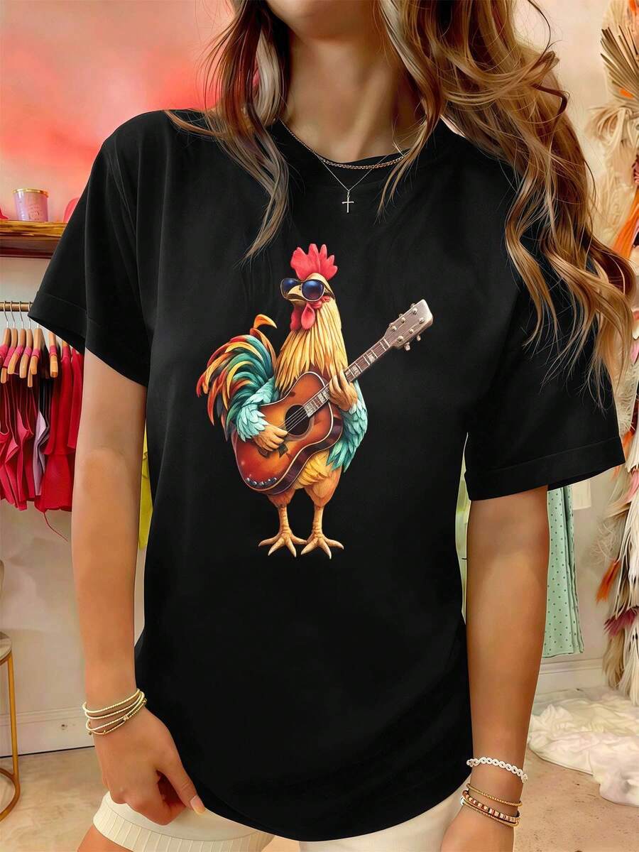 Women T-Shirts - Black - View 1
