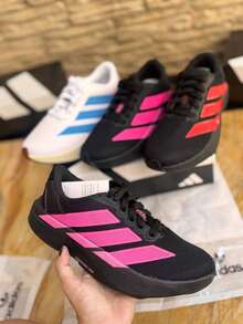 Adizero Unisex Athletic Shoes - 粉紅色/黑色 - 查看 1