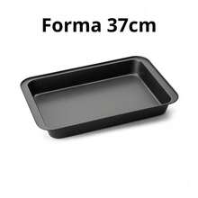 Set Of 3 Large Rectangular Non-Stick Baking Pans (32, 37, And 42cm) - Carbon Steel - For Cakes, Lasagna, And Baking. - Molde para hornear de 37 cm - Ver 7