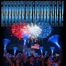 6pcs Blue Fiber Optic Glow Sticks, Patriotic Independence Day Party Favor Fiber Optic Lights, Multi-Purpose Party Supplies, Suitable For Pool Party, Glow Party, Concert, Wedding And Nighttime Events - 6-pack Of Blue Optical Fibers - View 11