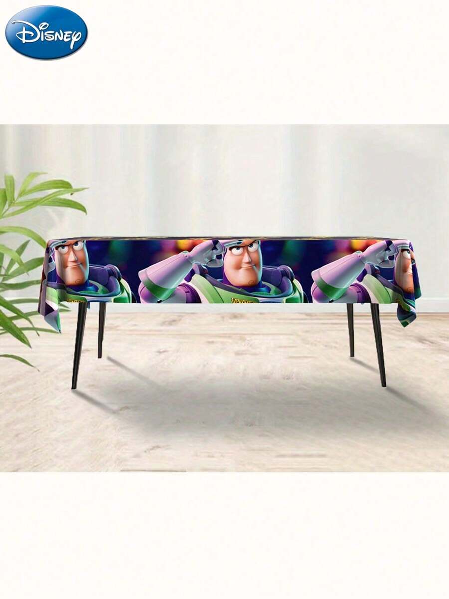 3PCS Disney Official Licensed Buzz Lightyear Woody Tablecloth Cute Cartoon Anime Peripheral Decoration Party Decoration Photo Background Decoration Prop - Style - View 1