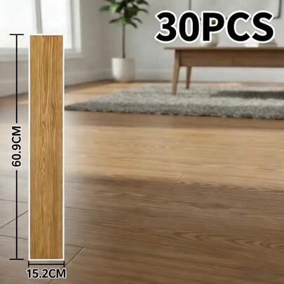 30/36pcs vinilo autoadhesivo para pisos, tipo grano de madera