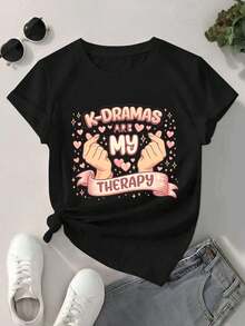 Women T-Shirts - Black - View 2
