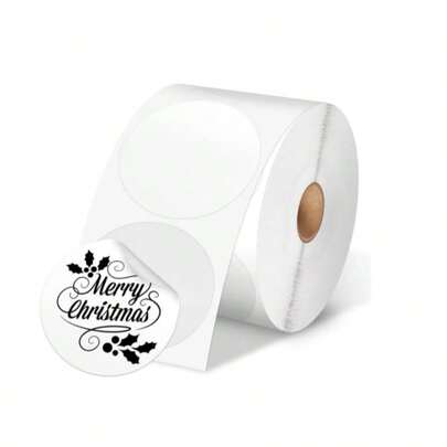  Phomemo 2" Color Circle/White Thermal Labels, Self-Adhesive Round Direct Sticker Label, Circular Thermal Printer Label For Logo Design, Name Tag, Thanks Card, Address, QR Code, 750 Labels/Roll, Gradient, Compatible With PM241, PM344, PM245, PM246S, PM247, PM249, D450, D520, D550, B246D