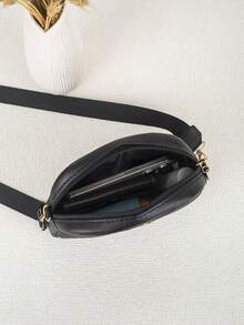 Bolso de hombro y cruzado de moda nuevo para mujeres, adecuado para teléfono y maquillaje - Negro 2 - Ver 7
