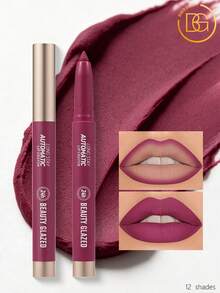 beauty glazed Velvety Creamy Matte Lip Liner - Matte Lipstick Lipliner 2 In 1 Set, Full Coverage High Pigment Long Lasting Lipstick For Women, Gifts For Women - #101 - View 1