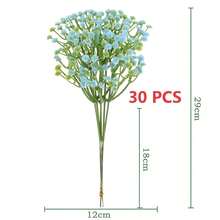 30/60pcs Artificial Starry Sky Flowers With Stems - Handmade Textured Artificial Flower Bouquet, Suitable For Home, Outdoor, Garden Decor, Wedding, Party, Birthday Decoration, Floral Arrangement, Wedding Flowers - Multicolor - View 17