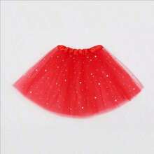 1pc Solid Color Casual Mesh Chiffon Tulle Skirt, 30cm Length, Lightweight Semi-Sheer Puff Skirt, Suitable For Ballet, Dance, Stage Performance, Cosplay, Princess Dress - Multicolor - View 4