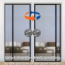 1 Set Magnetic Screen Door, Reversible Left/Right Opening, Retractable Magnetic Closure, Mesh Curtain To Prevent Insects, Fits Door Size 39 X 82 Inches/36 X 82 Inches - 1 Item - View 5