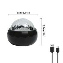 1 đèn chiếu LED tạo không gian lãng mạn, hình ảnh bầu trời sao, cực quang, sóng biển, 16 màu RGB kèm điều khiển từ xa, thích hợp cho các cặp đôi hẹn hò, phòng ngủ, kỷ niệm, trang trí nhà cửa. - ánh sáng đa sắc - Xem 9