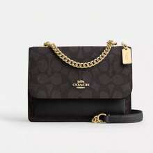 Coach Women's Mini Klare Chain Crossbody Bag - Black-brown - 查看 11