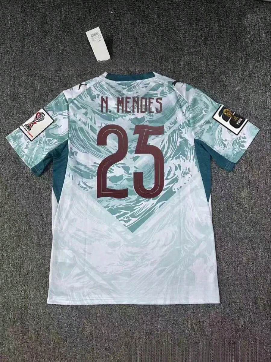 Portugal National Team Soccer Jerseys Bundle, Home/Away/Special Kits With Leao 17 Felix 11, Men's Breathable Football Shirts - 黑色 - 查看 1