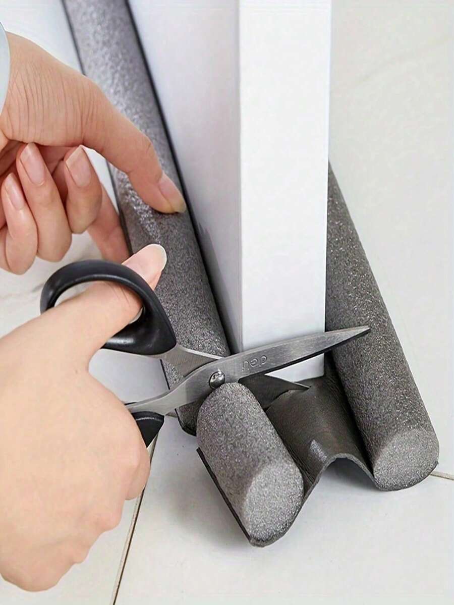 Thanh chắn gió, chắn bụi, cách âm và cách nhiệt cho cửa đôi có thể điều chỉnh, kích thước 37 inch.