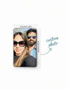 1pc Personalized Photo Magnet - Customized Photo Refrigerator Magnet Suitable For Any Iron Surface, Durable PET Photo, Removable Photo Magnet Applicable For Christmas, Birthday, Easter, For Fridge, Bulletin Board, Wall Decor, Flat 2D - Multicolor - View 9