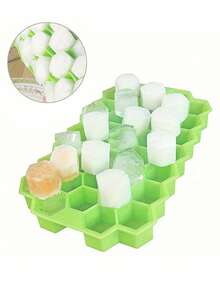 1 Set 37-Cavity Silicone Tray With Removable Lid, Maker Mold, Silicone Mold, Stackable Ice Cubes, Cocktails And Coffee, Summer /Container, Suitable For Cold Drinks, Summer Ice Tray, Kitchen Gadget - Multicolor - View 14