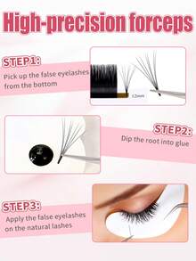 10/6/1 Set Professional Stainless Steel Eyelash Curler, Customized Size, Durable & Reusable, With Pointed & Curved Tip Design, Easy To Operate, Ideal For Beginners - Pink - View 4