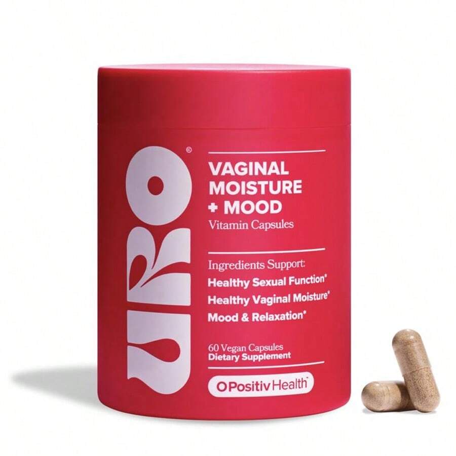 O Positiv URO Vaginal Moisture & Mood – Formulated To Support Vaginal Moisture, Mood & Relaxation – With KSM-66® Ashwagandha, Ginkgo Biloba, Mucuna Pruriens, And GABA – 30 Servings - 60 capsule - 查看 1