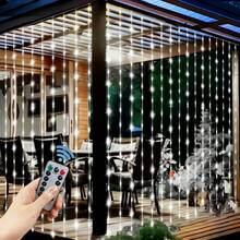 USB插头窗帘灯串,6米/3米LED仙女灯,适用于婚礼、节日、派对、生日、墙面装饰 - USB窗簾燈 - 查看 14