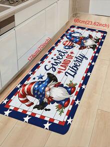 1pc Red White Blue Star Stripe & Cute Energy Pattern Doormat, Living Room Rug, Bedroom Small Rug, Kitchen Rug, Bathroom Mat, Striped Rug, Suitable For Living Room, Dining Room, Kitchen, Sink Area, Indoor Entrance Decor, Perfect For Parties, Holidays, Gatherings, Gifts, Dinner Parties, Rug, Doormat, Kitchen Mat, Area Rug, Kitchen Supplies, Kitchen Decor, Kitchen Pad, Kitchen Floor Mat, Kitchen Set, Foam Mat - Elf Mat - View 13