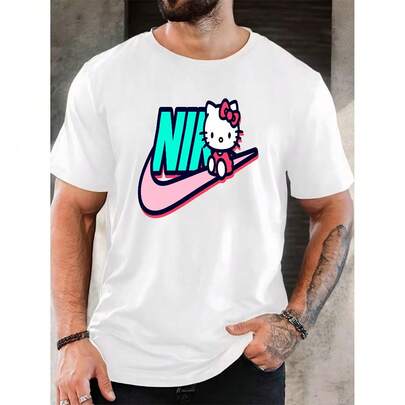 Men's Pure Cotton Short-Sleeve Crew Neck T-Shirt - Casual  Loose Fit Breathable Summer Everyday Wear Tee, Soft Comfortable Basic Top For Men, Ideal Ideal Holiday Gift For Him, Birthday Present, Father's Day Gift, Anniversary Gift, Versatile Wardrobe Stap Staple, High-Quality Pure Cotton Material, Skin-Friendly Sweat-Absorbent Fabric Fabric, Durable Stitching, Classic Crew Neck Design, Relaxed Fit Suitable For Various Body Types Types, Perfect For Casual Outings Home Wear Beach Sports Daily Activities, Great Gift For Boyfriend Husband Dad Friend On Christmas New Year Valentine's Day Special Occasions, Timeless Style Easy To Match With Jeans Shorts Pants, Lightweight For Hot Weather, Machine Washable Easy Care