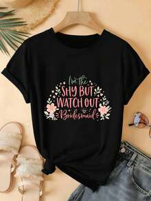 Women T-Shirts - Black - View 2