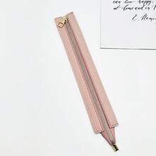 1pc Handbag Hardware Double-Sided PU Leather Woven Zipper Tape, 35cm/13.78in Length Handmade Sewing Zipper - Multicolor - View 23