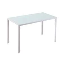 Large Kitchen Tisch, Modern Design, 120 Cm X 60 Cm X 75 Cm, White - White - View 6