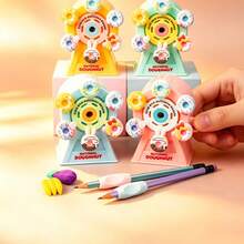 Gọt bút chì quay tay hình cối xay gió sáng tạo, gọt bút chì để bàn. - Nhiều màu - Xem 4