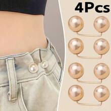 2pcs Pearl Denim Ankle Clips, Chest Concealer Pins, Non-Slip Shoe Clips, Pants Length Adjusters - Multicolor - View 14