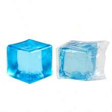 8-Color Crystal Jelly Cube Set - Transparent Soft Bouncy Toys, Containing Bubbles, Stress Relief Function, And Suitable Desk Decor For Teenagers - Multicolor - View 5