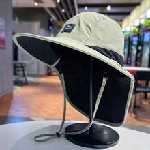 1顶日式宽檐遮阳帽，提供紫外线防护，适合徒步、远足、露营、高尔夫等户外活动，女士款 - 彩色 - 查看 5