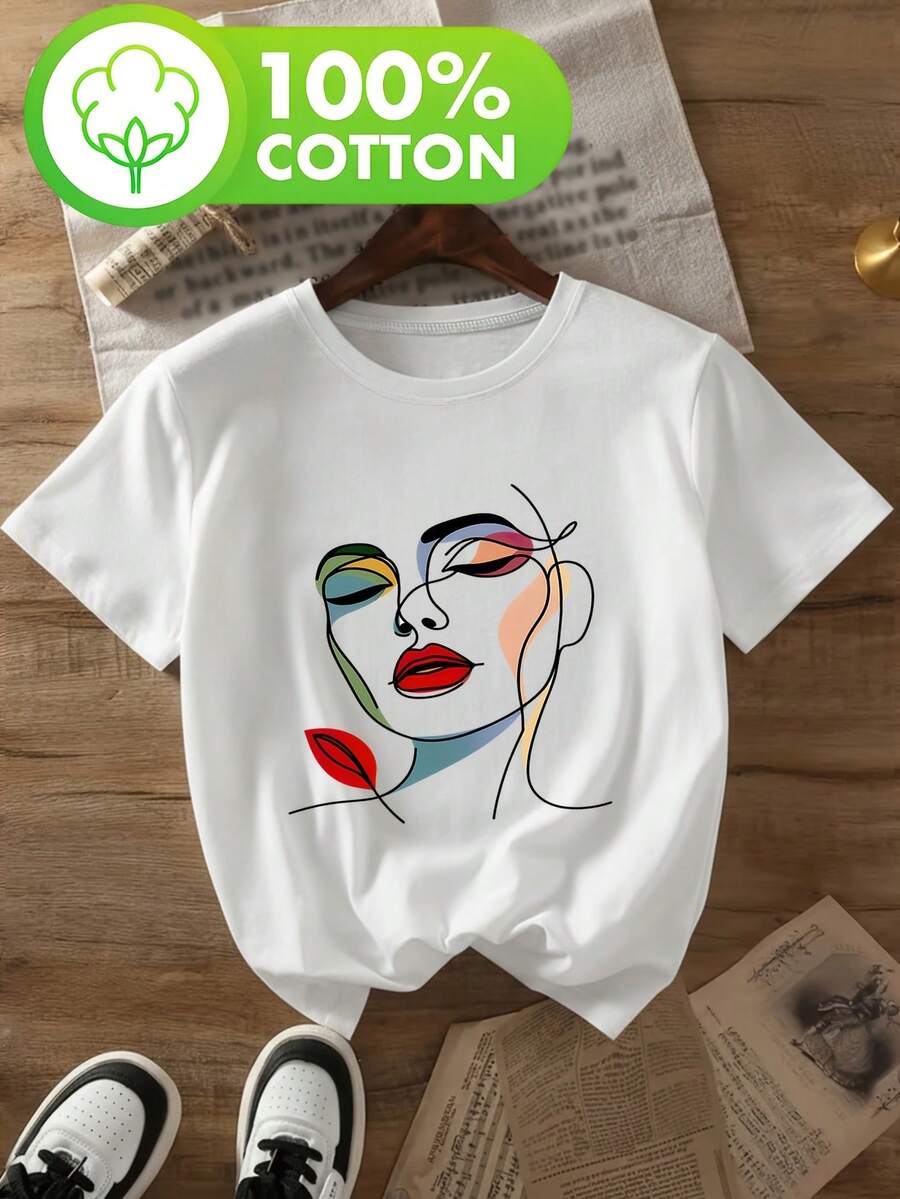 Women T-Shirts - [White] - View 1