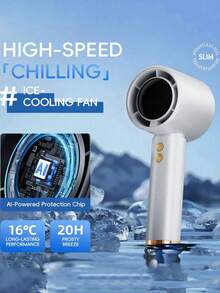 Quạt mini cầm tay USB 1 chiếc, kiểu dáng bo tròn, cảm giác mát lạnh, pin dung lượng cao, màu sắc thời trang, 100 cấp độ gió điều chỉnh, siêu êm, nhỏ gọn, thích hợp cho hoạt động ngoài trời, cắm trại, du lịch, bãi biển, văn phòng, trường học, tiệc tùng và sử dụng hàng ngày. - Nhiều màu - Xem 13