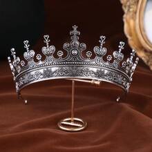 Unisex Vintage Medieval Renaissance King Crown Headpiece, Retro Prince/Princess Crown Headband, Costume Accessory For Birthday, Cosplay - Crown - View 3