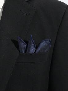 1条男士休闲简约纯色口袋方巾，适合日常、商务、派对、活动搭配，节日、父亲节礼物。 - 彩色 - 查看 8