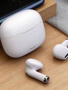 无线耳机，白色设计，具备主动降噪和超低游戏延迟，音乐耳机 - 查看 4