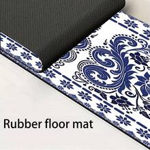 1pc Blue And White Porcelain Pattern Faucet Mat, Polyester, Quick Drying, Easy To Clean, Suitable For Kitchen And Bathroom, Easy Installation, Daily Decor, Gift, Bathroom Mat, Faucet Mat, Faucet Accessory - Multicolor - View 11
