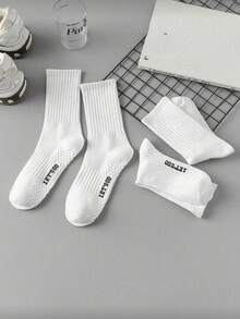 20-Pair Pack Of Unisex Solid Color Ankle Socks, Soft And Comfortable - Multicolor - View 5