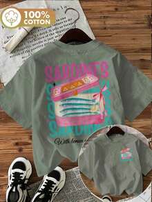 Women T-Shirts - [White] - View 9