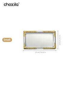 choxila 1pc Iron Gold/Silver Long Tray, Serving Platter, Vegetable Dish, Middle Eastern Style Tray, Available In 3 Sizes, Suitable For Home, Restaurant, Dining, Can Also Be Used During Ramadan - Tray - View 15