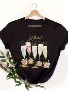 Women T-Shirts - Black - View 1