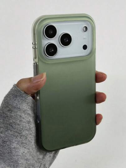 Funda de teléfono suave y a prueba de golpes con degradado de color mate y translúcido compatible con iPhone 17ProMax, 17Pro, 17, 16, 15 Pro Max