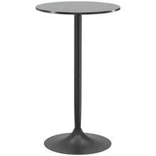Bartisch Stehtisch Runder Küchentisch Für Wohnzimmer Esszimmer Stahl Schwarz Ø60 X 102 Cm, Modern & Platzsparend - Black - View 6