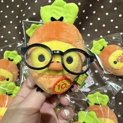 新款萝卜鸡鼻子鸡角角落生物毛绒娃娃