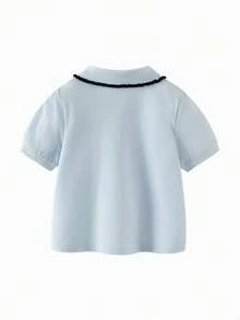 mini bala Miffy 女童纯棉 Polo 衫，透气柔软夏季套装 2026 - 冰藍 - 查看 5
