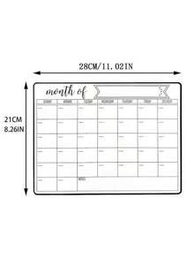 1 Set Of Magnetic Whiteboard, Erasable Synthetic Resin Whiteboard, Refrigerator Message Board & Weekly Planner With Simple Operation.Magnetic Whiteboard, Erasable Magnetic Whiteboard, Synthetic Resin Whiteboard, Refrigerator Message Board, Weekly Planner Whiteboard, Erasable Message Board, Magnetic Refrigerator Board, Home Whiteboard, Kitchen Message Board, Erasable Planner, Magnetic Note Board, Synthetic Resin Magnetic Board - Black and White - View 11