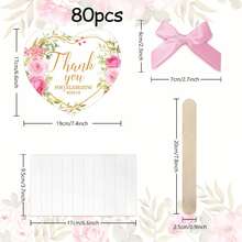 10/20件 DIY 定製愛心形手持扇，個性化婚禮紀念品，小巧尺寸派對小禮物，愛心形婚禮裝飾，給賓客的禮物 - 愛心紙扇1 - 查看 12