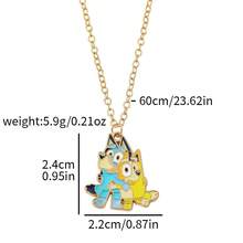 Bluey 1 chiếc vòng cổ hình Brui hoạt hình, phụ kiện anime, mặt dây chuyền hình giọt dầu Brui Bingo bằng hợp kim ớt. - Nhiều màu - Xem 12