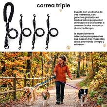 UNA MASCOTA 3-In-1 Adjustable Dog Leash – Durable And Extendable - Hot Pink - View 7