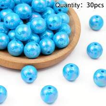 10mm 彩虹混色圓形 UV 壓克力珠，適用於 DIY 珠寶手鍊項鍊製作配件 - 亞克力珠 - 查看 7
